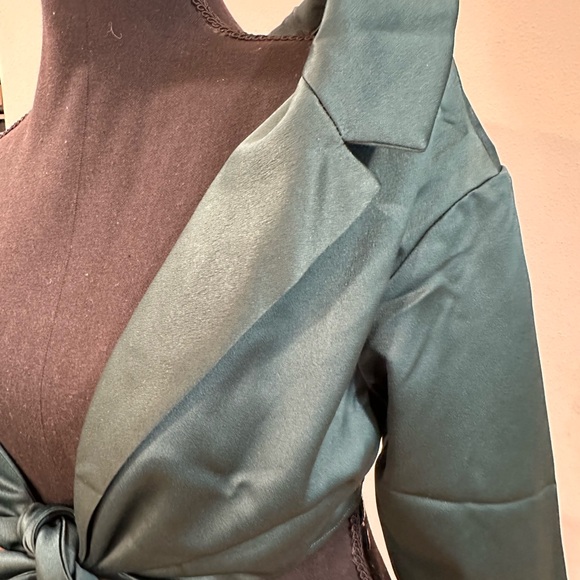 House of CB Teal Crop Top - Picture 4 of 7